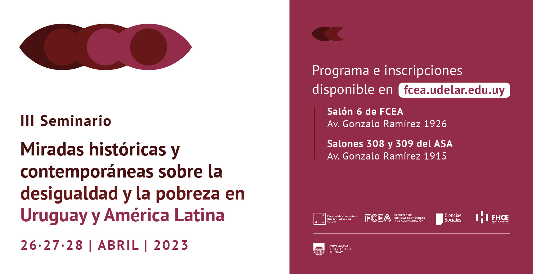 3er Seminario- Miradas históricas y contemporáneas sobre desigualdad y la pobreza en Uruguay y América Latina